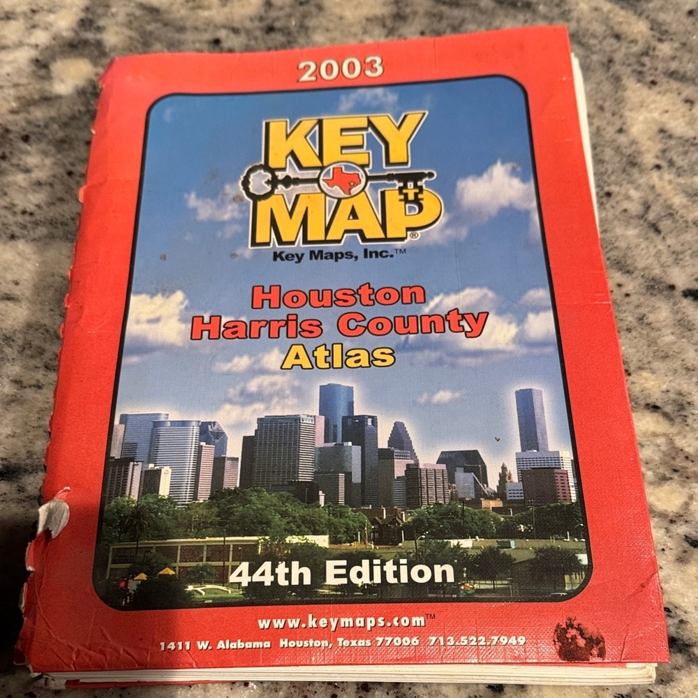 Key Map Houston Harris County Atlas 44th Edition